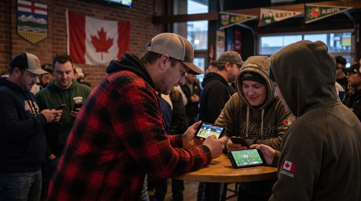 Sports fans in Alberta following baseball and Canadian football on smartphones