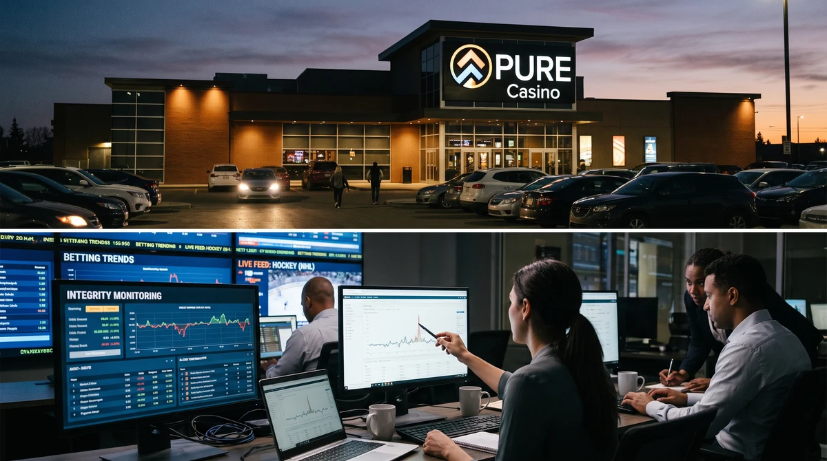 PURE Casino facility in Alberta alongside sports-betting integrity monitoring and compliance operations