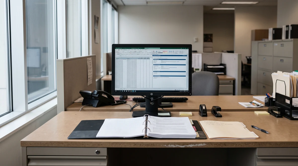 A provincial regulatory office desk with documents related to gambling oversight and online betting compliance.