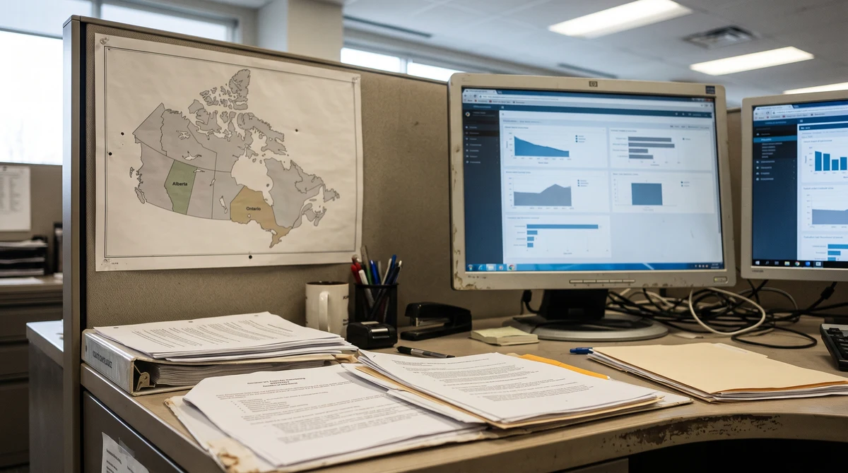 A compliance workspace representing separate regulated iGaming markets in Ontario and Alberta.